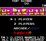 Ms. Pac-Man Title Screen